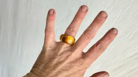 Amber Ring. Gorgeous. Size 6. 1170