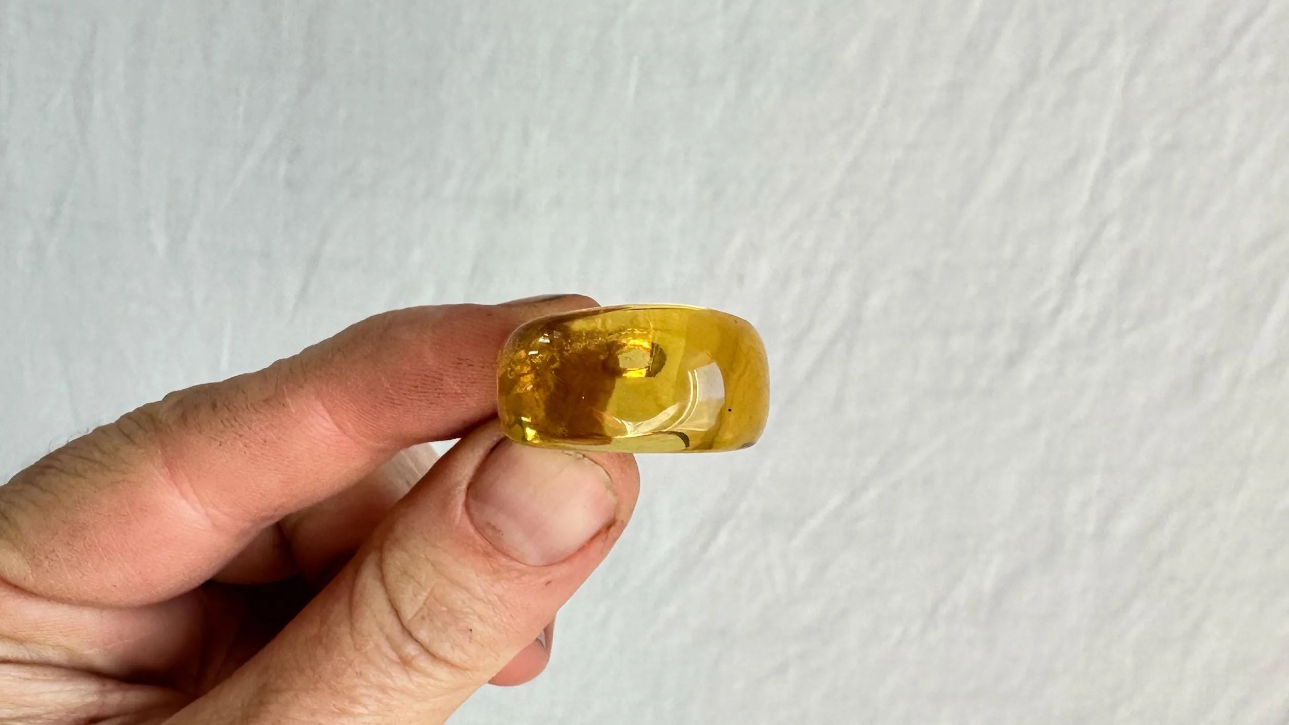 Amber Ring. Gorgeous. Size 6. 1170