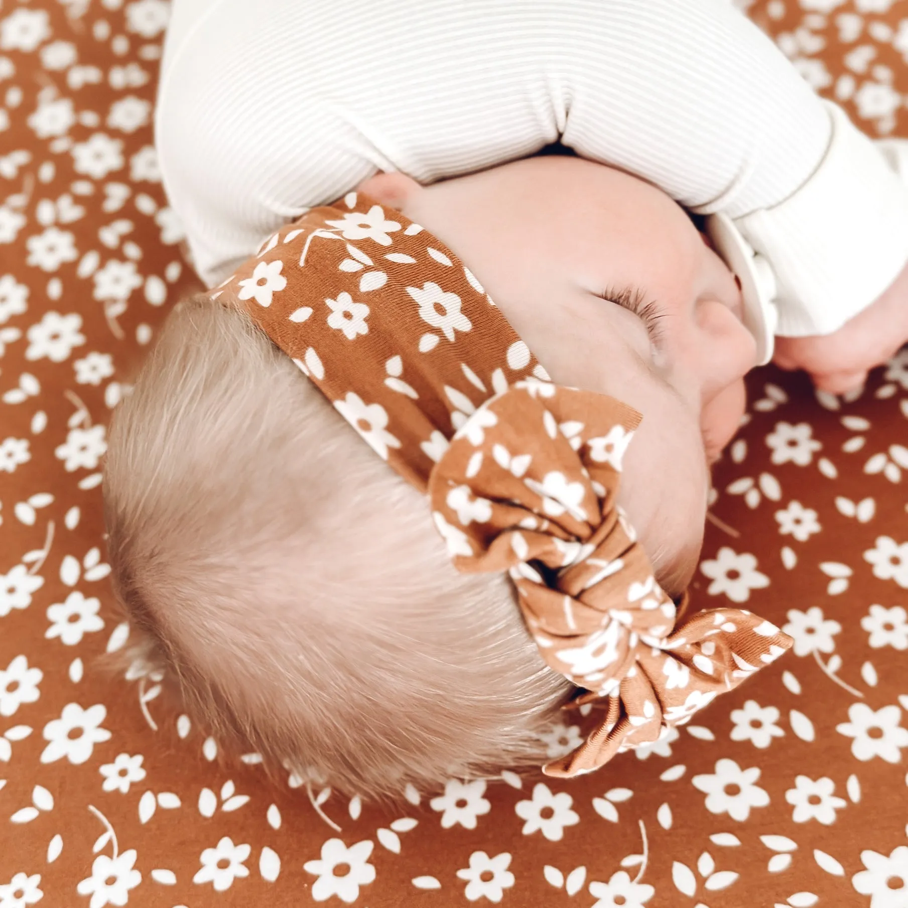 Camel Floral Bow