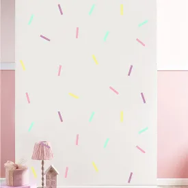 Candy Floss Sticks Mini Wall Art Stickers