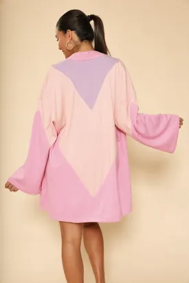 Chevron Terry Cloth Novelty Robe
