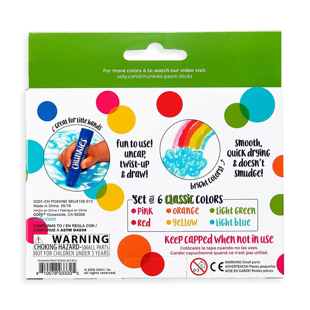 Chunkies Paint Sticks - Set of 6 by OOLY