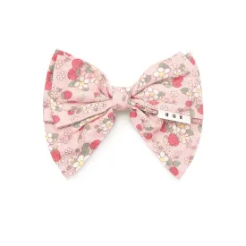 Huxbaby Vintage Strawberry Hair Bow Blush - Blush