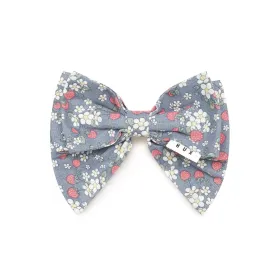 Huxbaby Vintage Strawberry Hair Bow - Dusty Blue