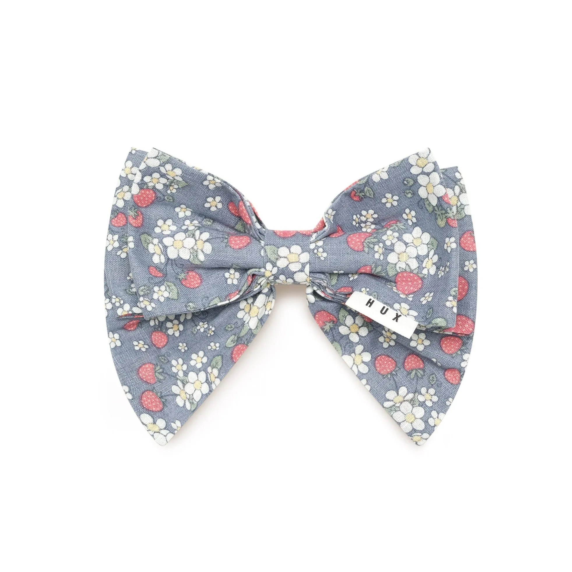 Huxbaby Vintage Strawberry Hair Bow - Dusty Blue