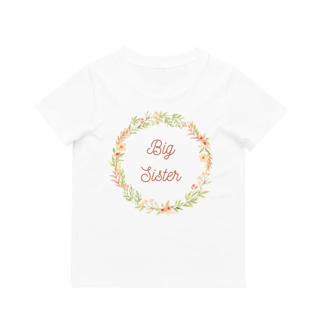 MLW By Design - Floral Big Sister Tee | White