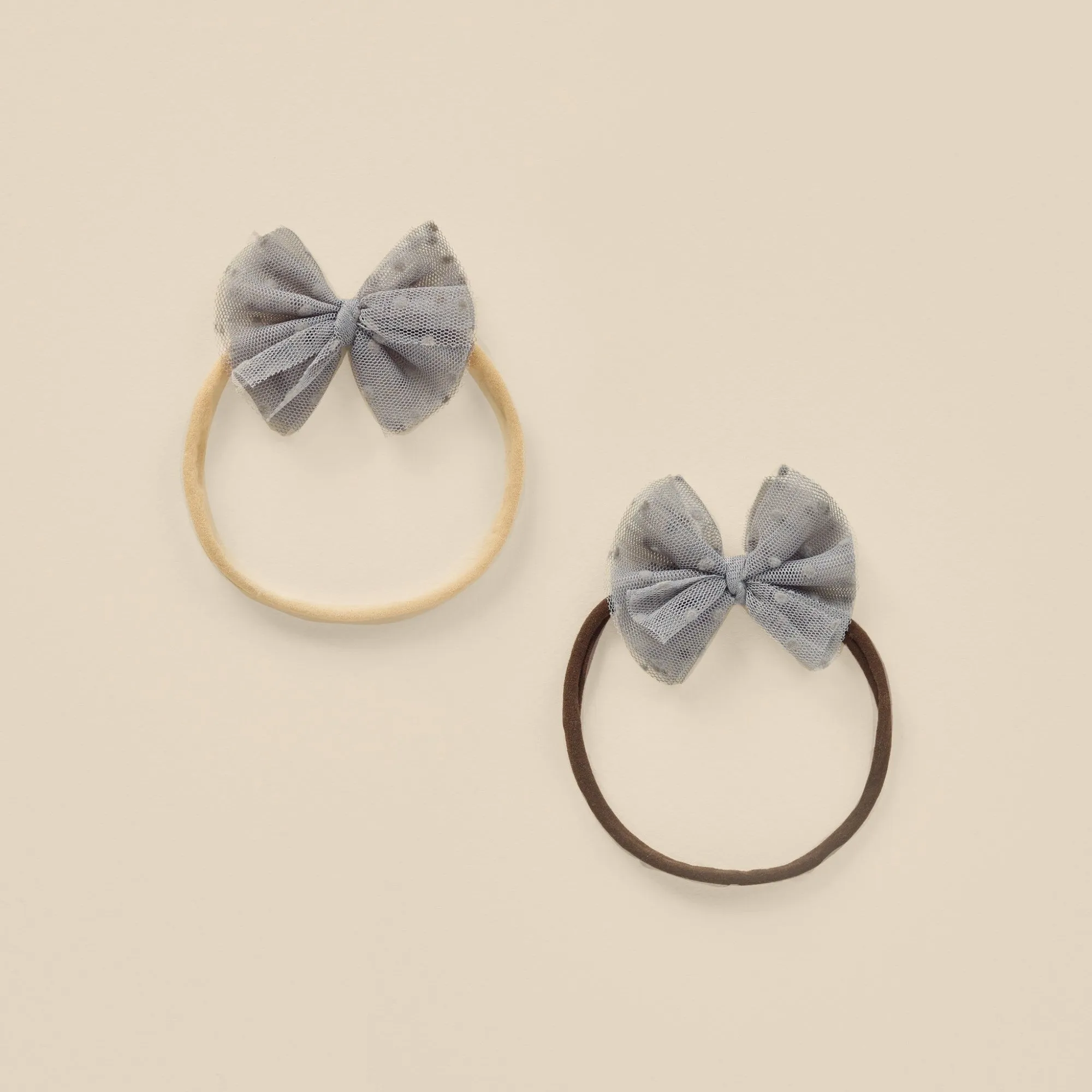 Nora Lee Flutter Tulle Headband - Vintage Blue