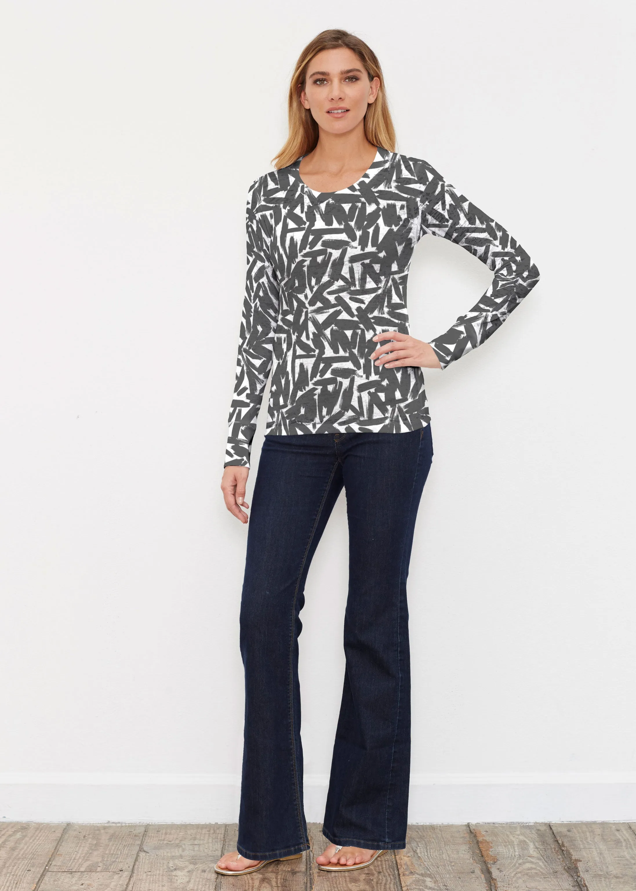Pick Up Sticks (14300) ~ Thermal Long Sleeve Crew Shirt