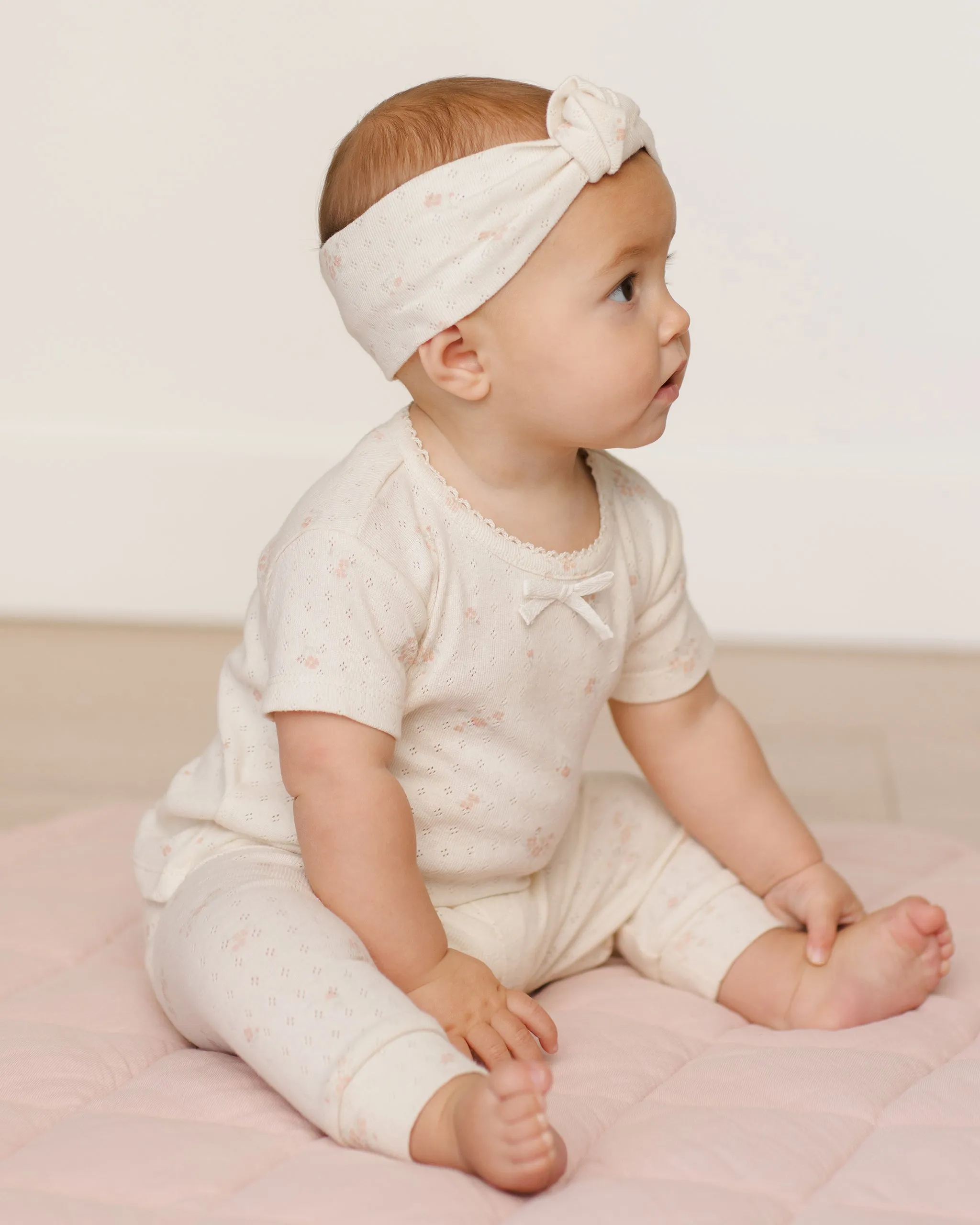 Quincy Mae Knotted Headband - Vintage Rose