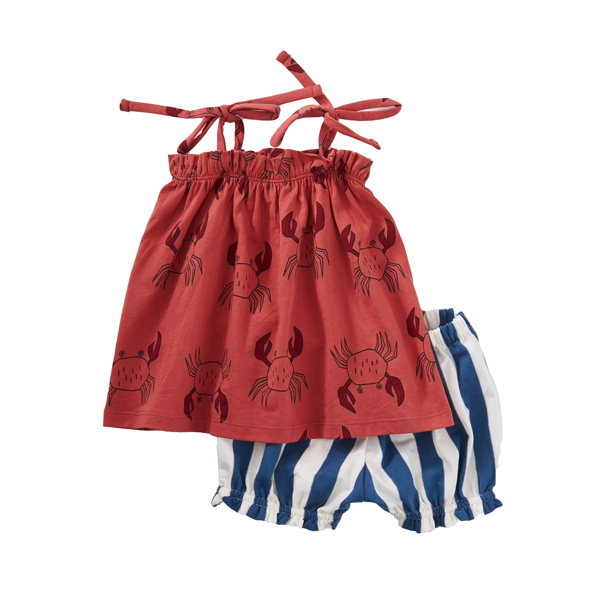 Tie-Shoulder Strap Baby Set