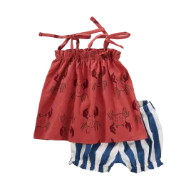 Tie-Shoulder Strap Baby Set