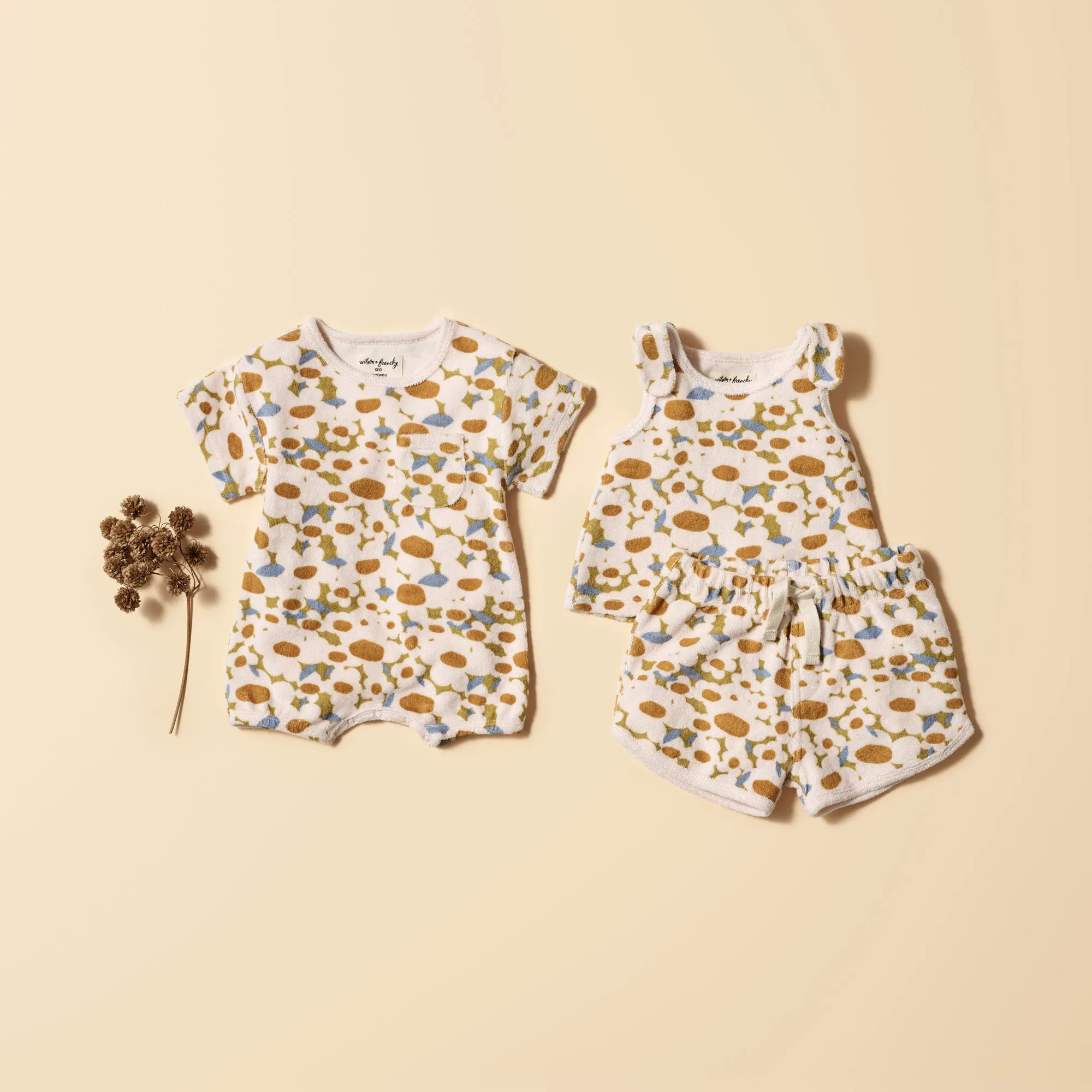 Wilson and Frenchy Flower Burst Organic Terry Short