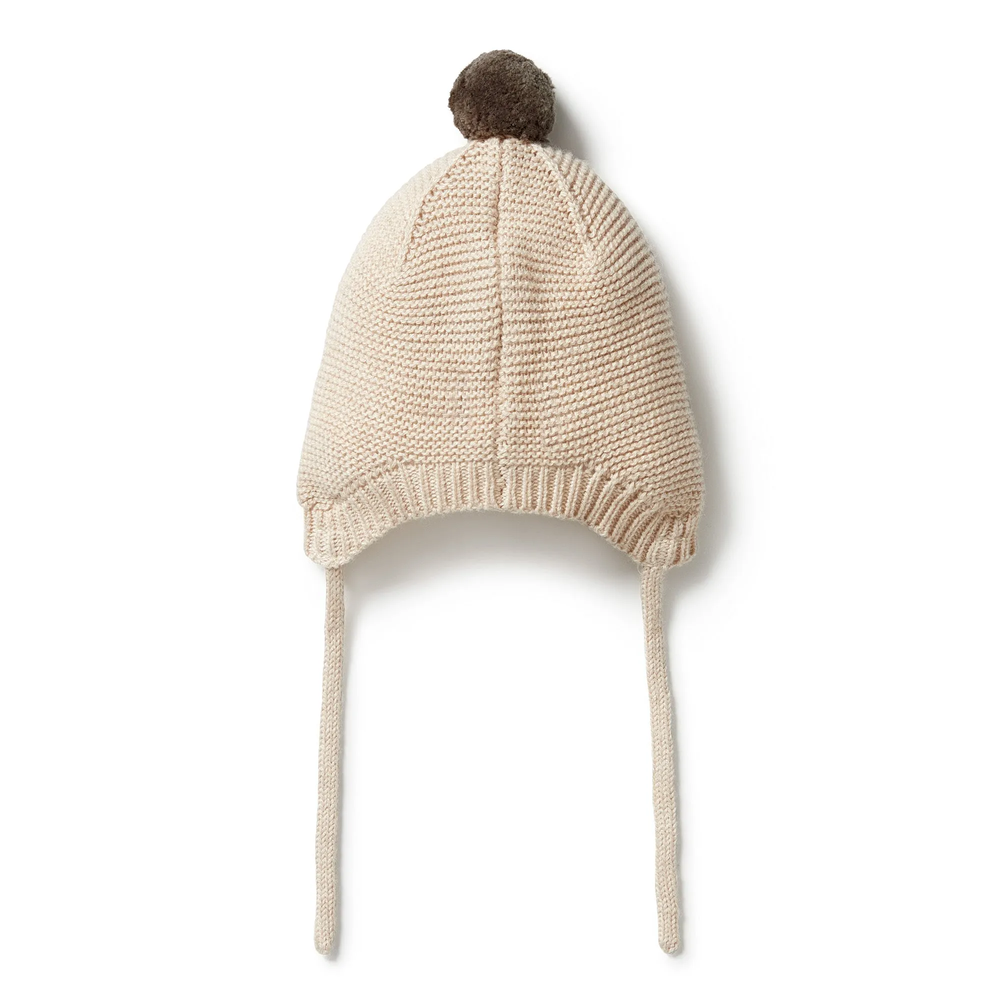 Wilson and Frenchy Knitted Cable Bonnet - Oatmeal Melange
