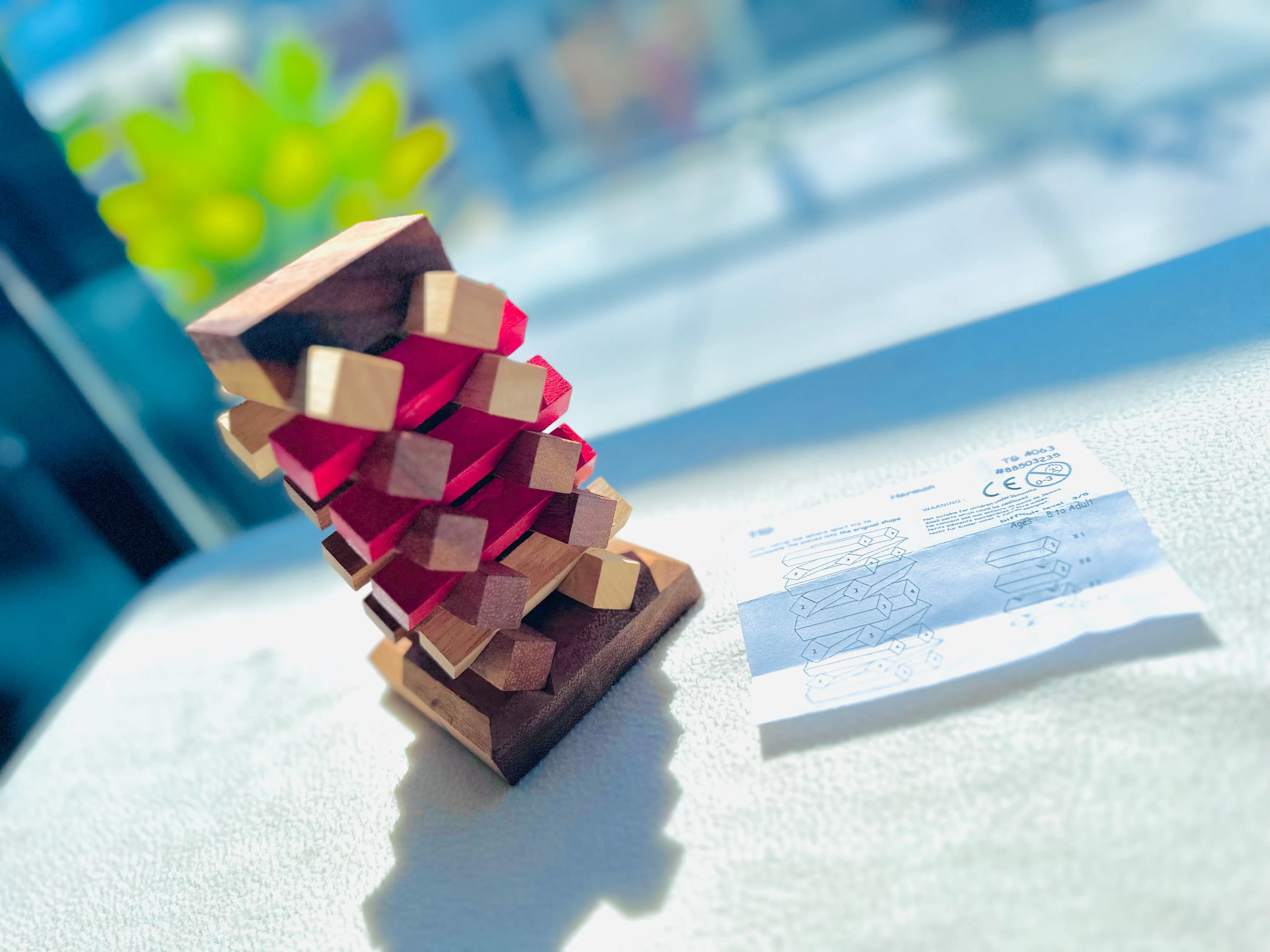 Wooden Stacking Puzzle - Tower of Pisa