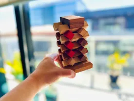 Wooden Stacking Puzzle - Tower of Pisa