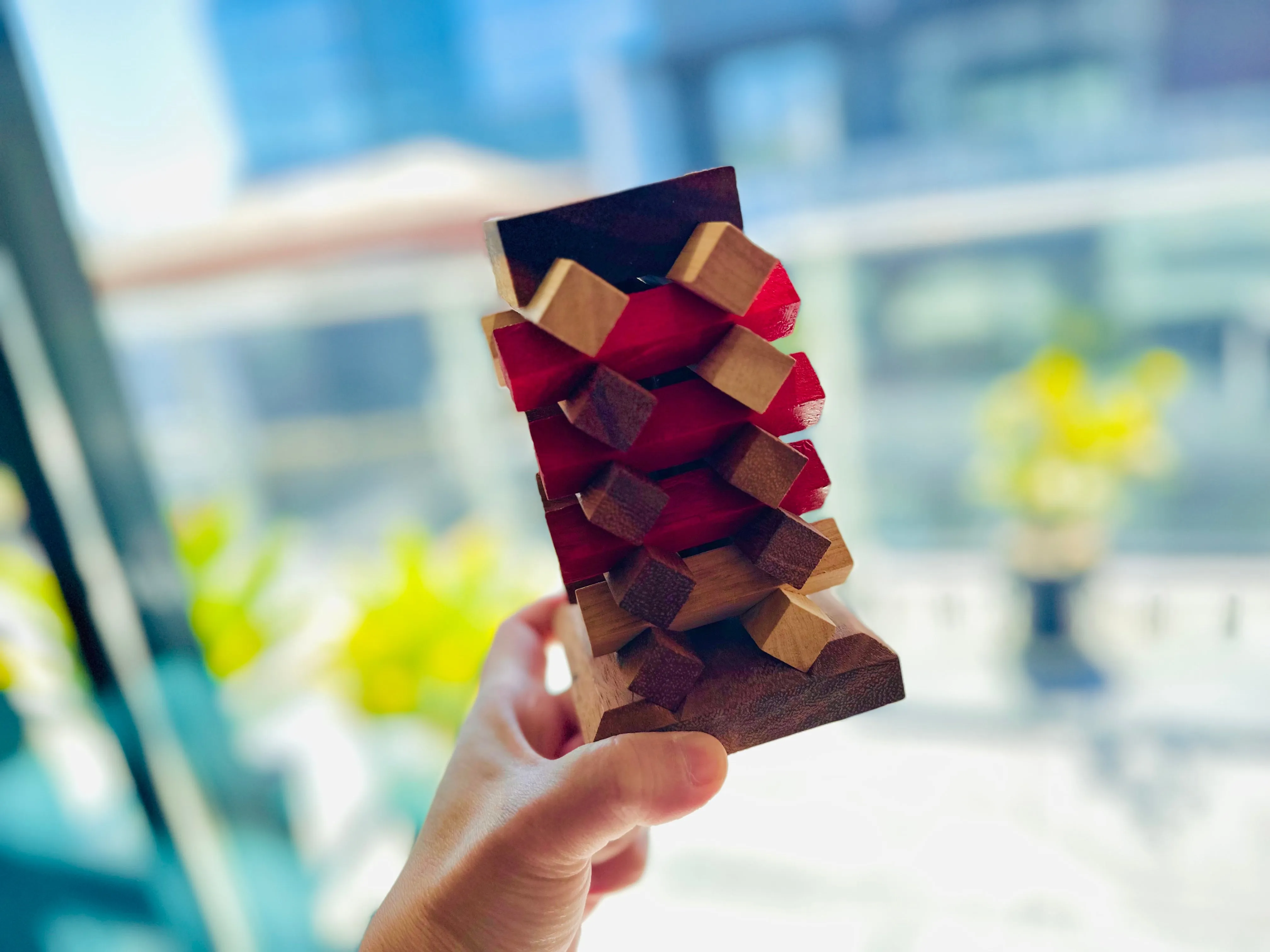 Wooden Stacking Puzzle - Tower of Pisa