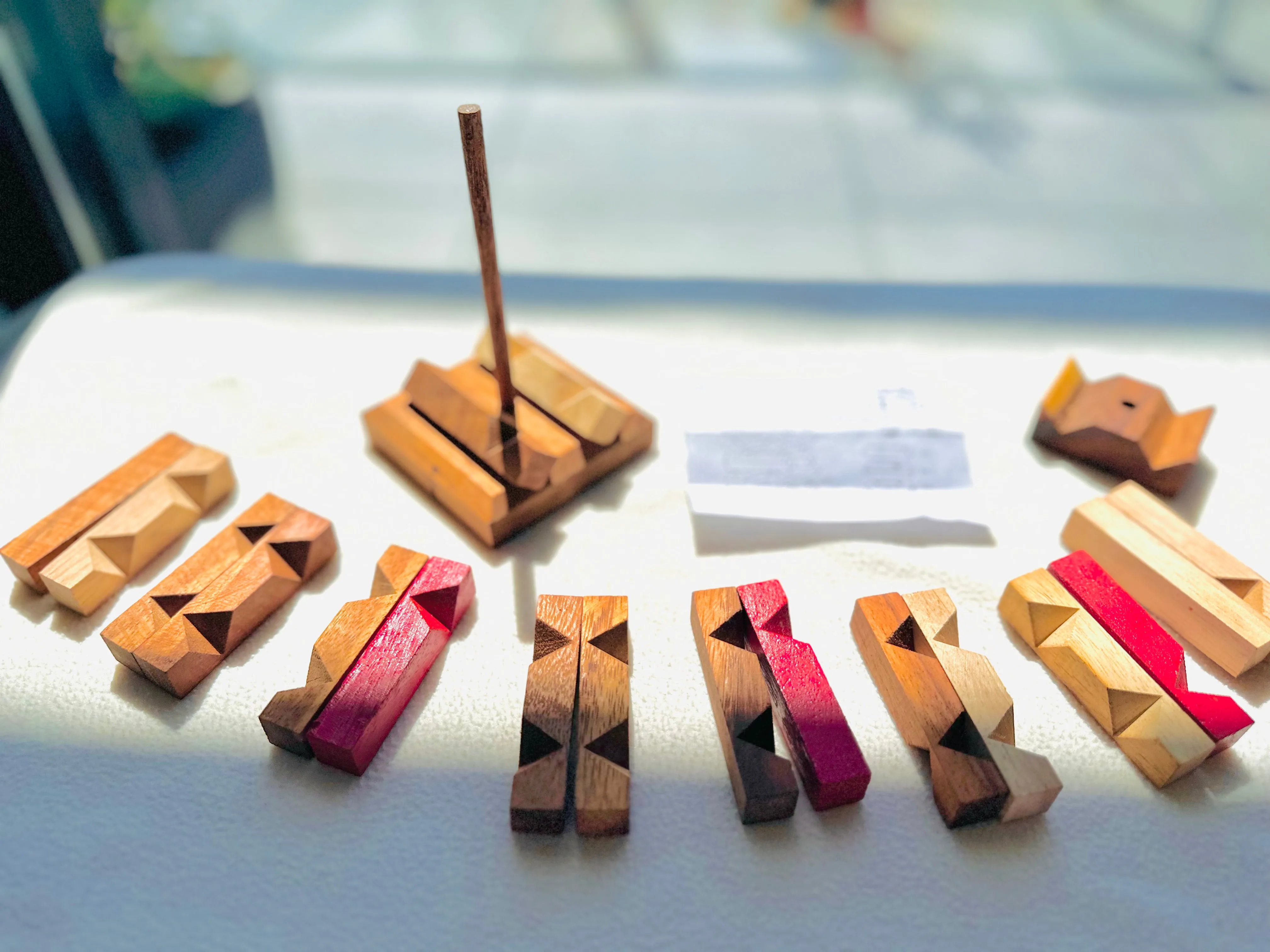 Wooden Stacking Puzzle - Tower of Pisa
